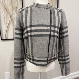 GAP Plaid Moto Jacket
